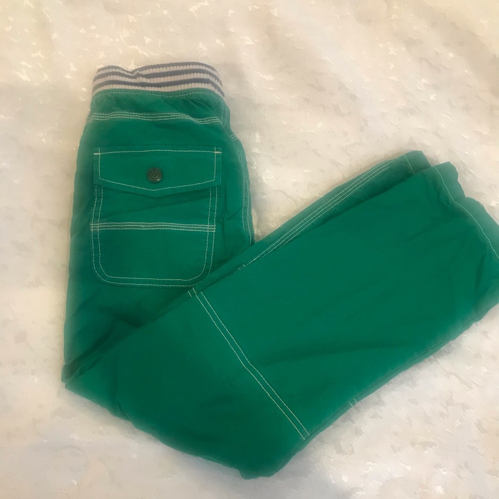 Mini Boden Kids Green Pull-On Jogger Pants NWOT Size 9y